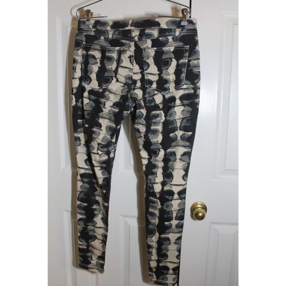 Hue Inkblot Stretch Jean Leggings sz L - Picture 3 of 4